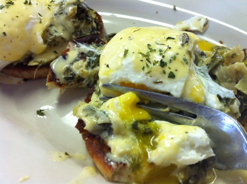 Eggs Bene - with creamed spinach...mmm...